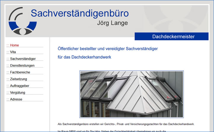 Sachverständiger für das Dachdeckerhandwerk Jörg Lange